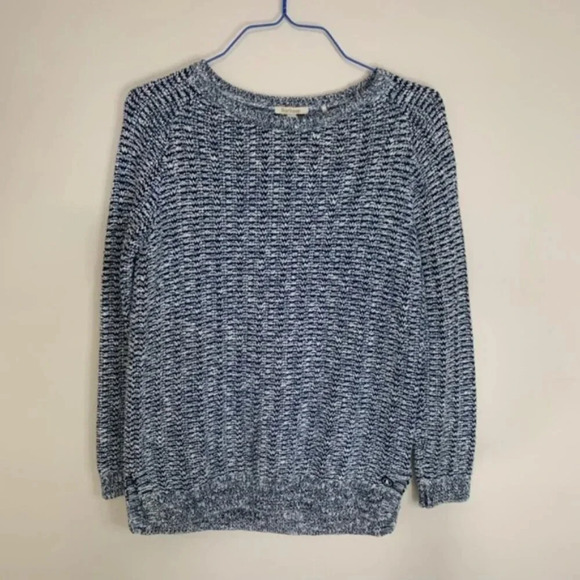 Barbour Blue and White Crew Neck Sweater - Picture 2 of 12